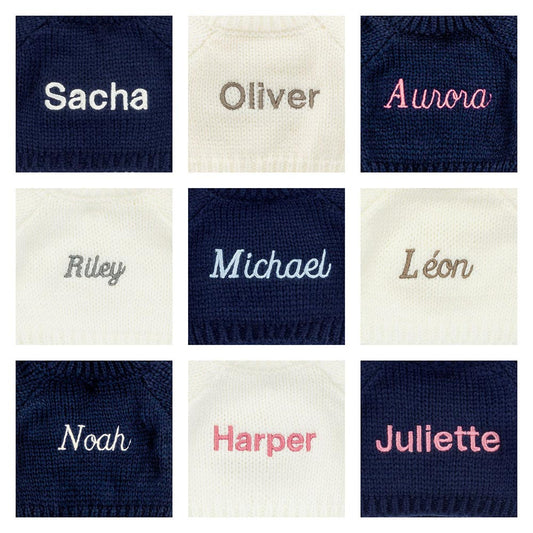 Bashful Kitten with Personalized Cream Jumper