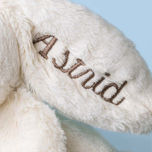 Personalized Cream Bunny with Star