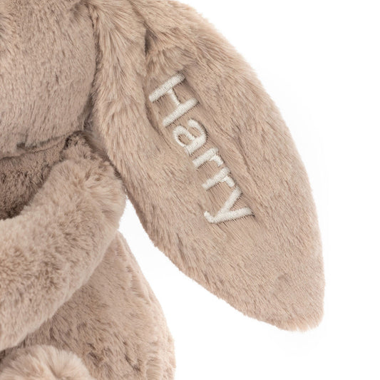 Personalized Bashful Beige Bunny 'Birthday'