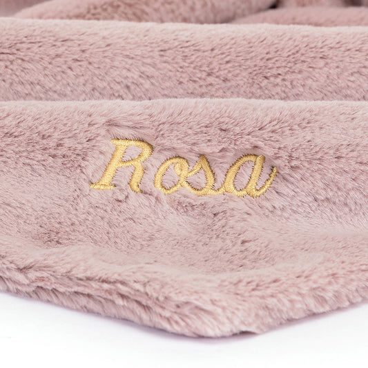 Personalized Bashful Luxe Bunny Rosa Soother